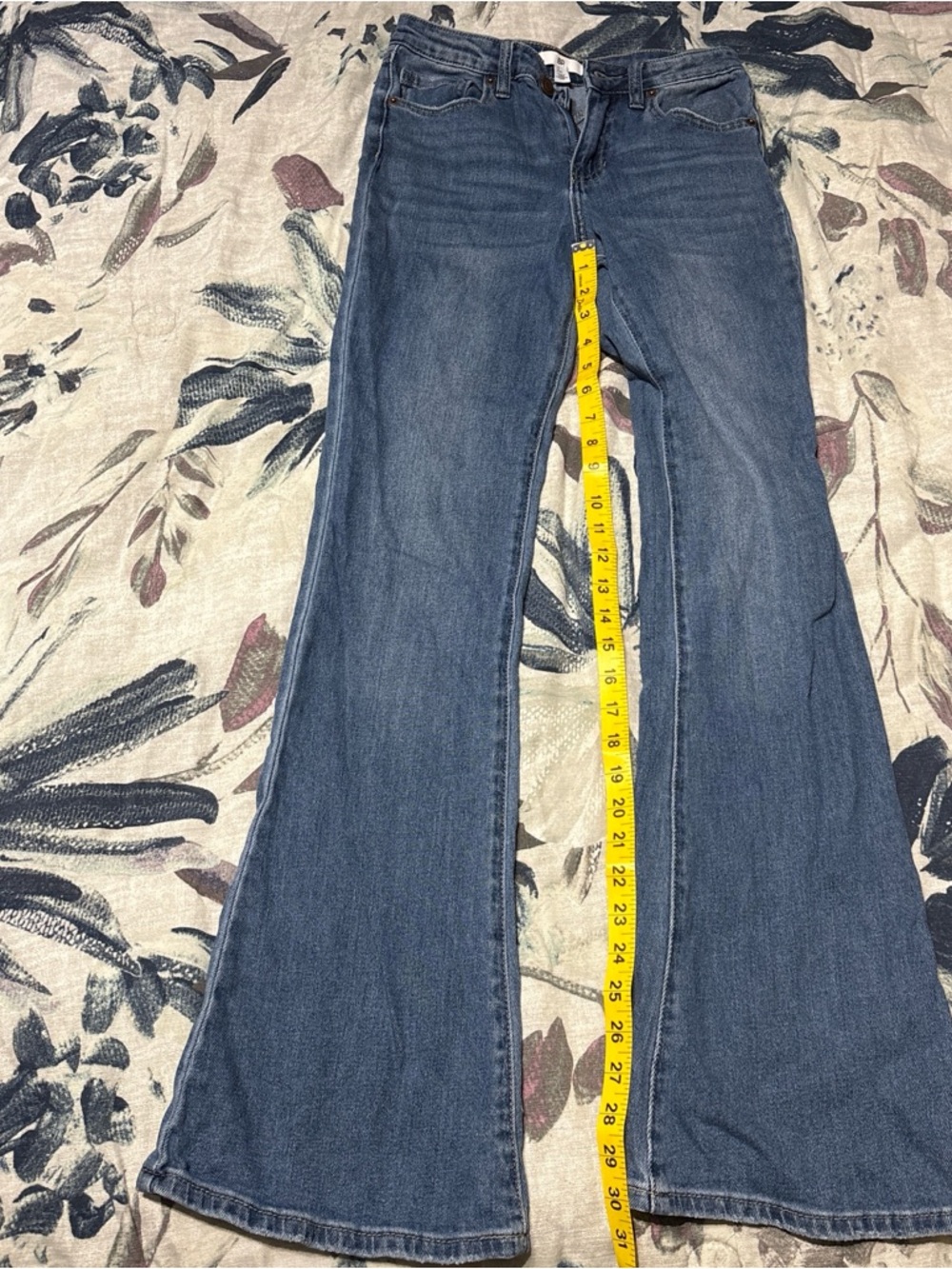 bp Medium Blue Flare Jeans - Wide Leg Denim